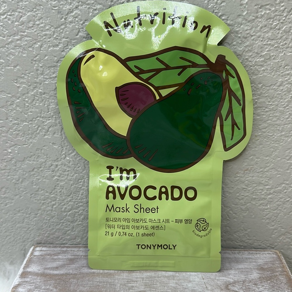 $3 🌙 TONYMOLY I'm Real Avocado Mask Sheet‎ NEW